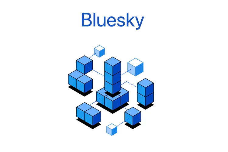 Logo social media platform Bluesky